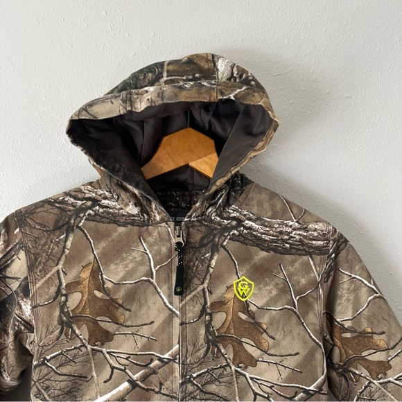 Game Winner Camouflage RealTree Hunting Coat/Jacket Child’s Size Small - Picture 3 of 9
